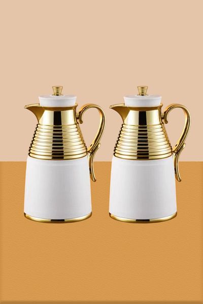 DVINA Petrus Luxury Tea and Coffee Thermos, Gold, 1L + 1L