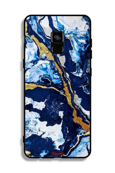 Tolwak غطاء حماية لهاتف Samsung Galaxy A8 Plus (2018) بنمط فني مزخرف