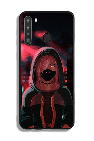 Tolwak غطاء واقي لغطاء واقي من سامسونج جالاكسي A21 غطاء واقي لفتاة ترتدي قناع...