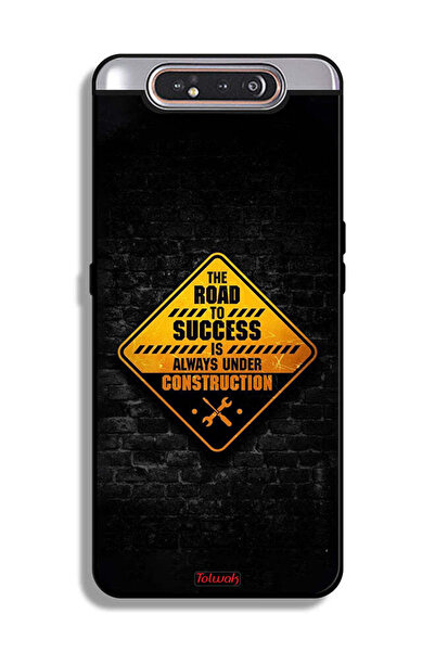 Tolwak غطاء حماية لهاتف سامسونج جالكسي A80 الطريق إلى النجاح دائمًا قيد الإنشاء