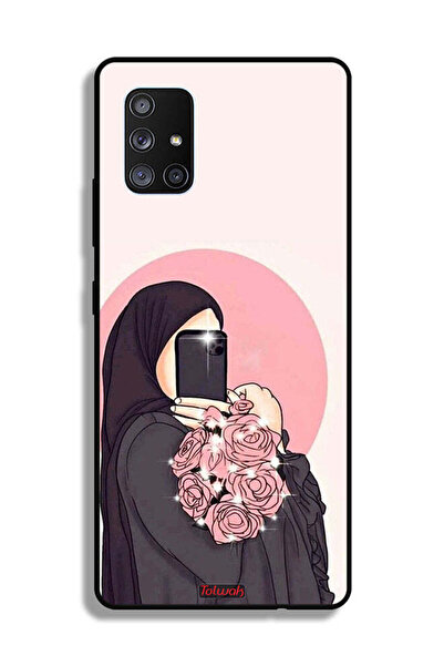 Tolwak غطاء حماية لهاتف Samsung Galaxy A71 5G، فن التقاط صور سيلفي مع حمل الزهور