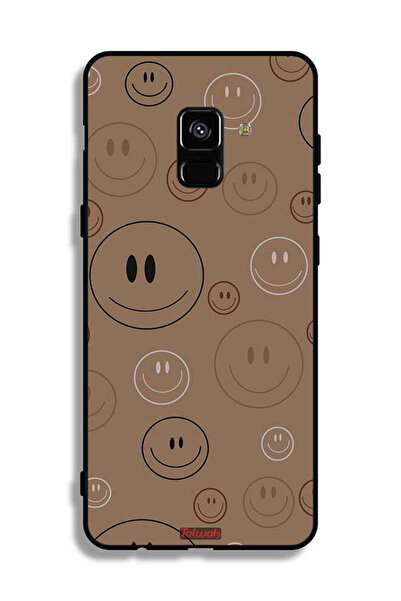 Tolwak غطاء حماية لهاتف Samsung Galaxy A8 Plus (2018) بنقشة وجوه مبتسمة