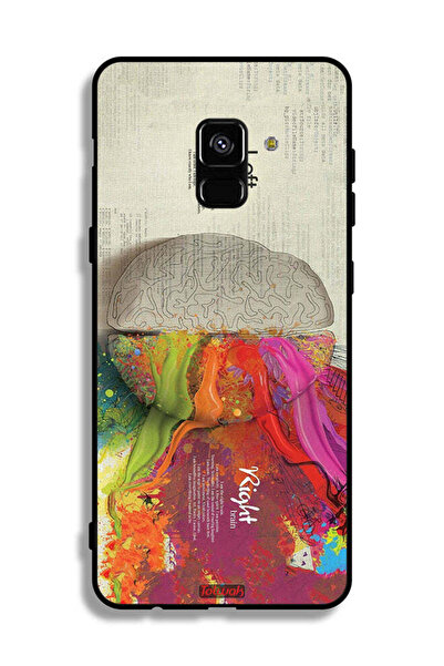 Tolwak غطاء حماية لهاتف Samsung Galaxy A8 Plus (2018) بتصميم تجريدي لعلم الدماغ