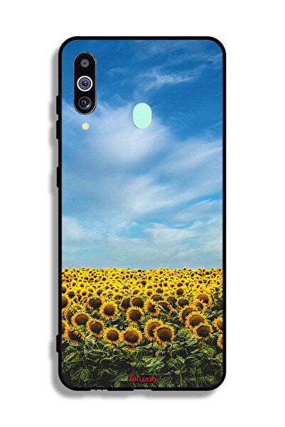 Tolwak غطاء حماية لهاتف سامسونج جالكسي A60 - عباد الشمس تحت السماء