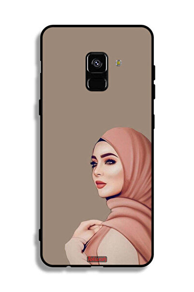 Tolwak غطاء حماية لهاتف سامسونج جالاكسي A8 بلس (2018) - فتاة محجبة جميلة