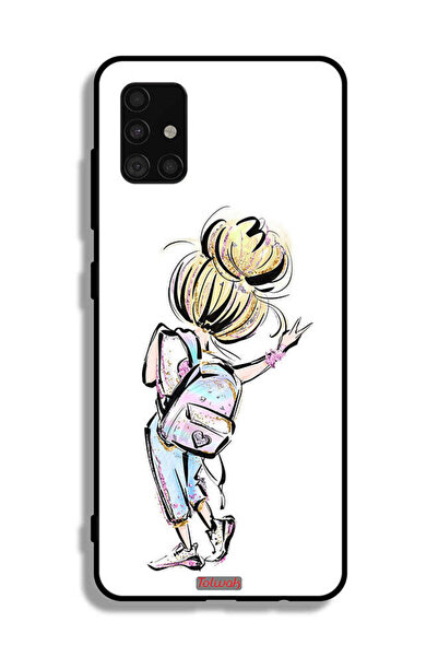 Tolwak غطاء حماية لهاتف سامسونج جالاكسي A51 4G بتصميم فتاة العودة إلى المدرسة