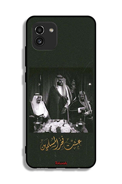 Tolwak غطاء حماية لهاتف سامسونج جالكسي A03 الملك سلمان، الملك عبد العزيز ومحم...