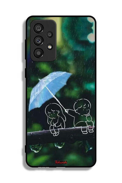 Tolwak غطاء حماية لهاتف Samsung Galaxy A73 5G برسومات زوجين من الفن التجريدي
