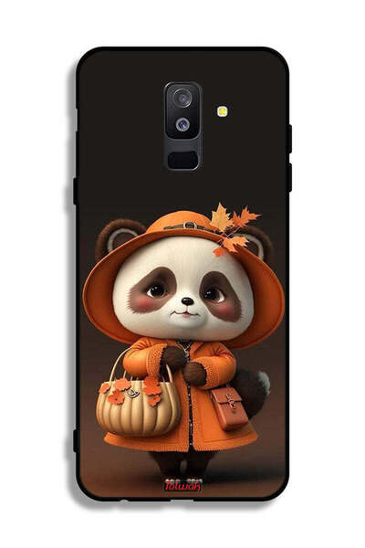 Tolwak غطاء حماية بتصميم سيدة الباندا اللطيفة من سامسونج جالكسي A6 بلس (2018)