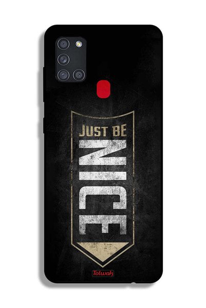 Tolwak Samsung Galaxy A21s Protective Case Cover Just Be Nice