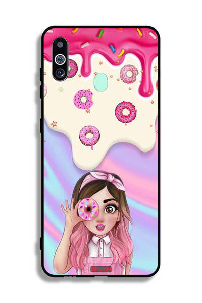 Tolwak غطاء حماية لهاتف سامسونج جالكسي M40 يحمل صورة دونات