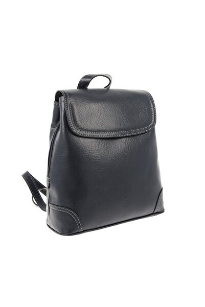 Magazinul de genti Rucsac de dama din piele naturala, model 097, Bleumarin mat