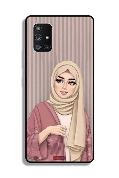 Tolwak Samsung Galaxy A71 5G Protective Case Cover Hijab Girl Art