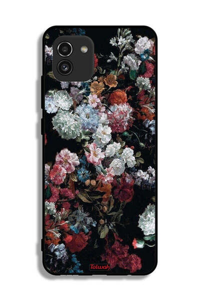 Tolwak غطاء حماية لهاتف سامسونج جالاكسي A03 بنقشة ورود عتيقة