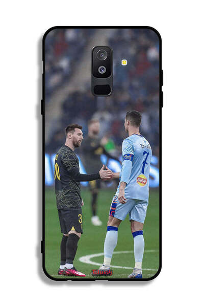 Tolwak غطاء حماية لهاتف سامسونج جالاكسي A6 بلس (2018) ميسي ورونالدو