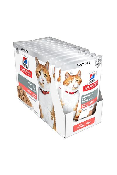 Hill's Hills Sterilized Cat Food Salmon Flavor 12 Sachets