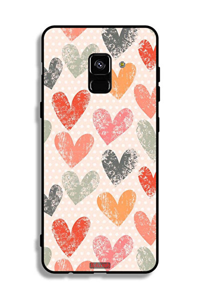 Tolwak غطاء حماية لهاتف Samsung Galaxy A8 Plus (2018) بتصميم قلوب فنية