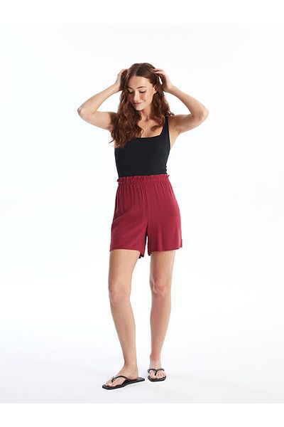 LC Waikiki Lcw Dream Women's Elastic Waist Straight Shorts