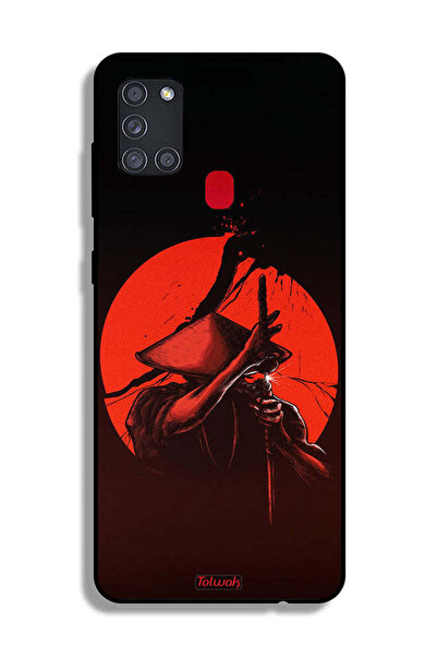 Tolwak غطاء حماية لهاتف سامسونج جالاكسي A21s بتصميم محارب السيف