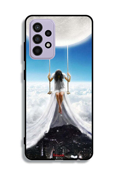 Tolwak غطاء حماية لهاتف سامسونج جالاكسي A52s 5G برسومات مدينة الغيوم والقمر