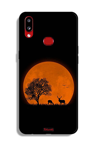 Tolwak Samsung Galaxy A10s Protective Case Cover Evening Moon Art