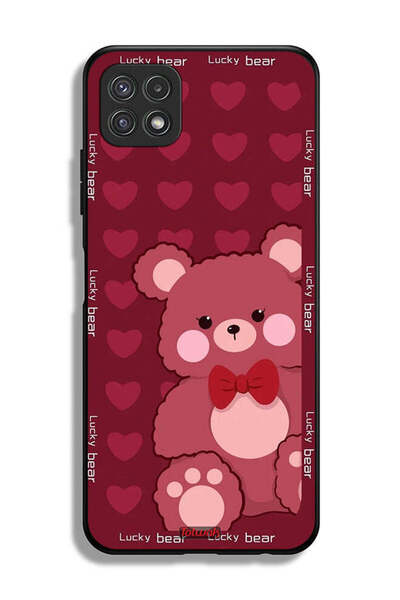 Tolwak غطاء حماية لهاتف سامسونج جالاكسي A22 5G، الدب المحظوظ