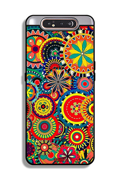 Tolwak غطاء حماية لهاتف سامسونج جالكسي A80 بنمط ماندالا ملون