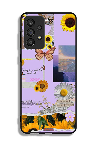 Tolwak غطاء حماية لهاتف سامسونج جالاكسي A73 5G بملصقات عباد الشمس الجميلة