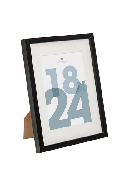 Atmosphera Manu Rectangular Shaped Tabletop Wooden Photo Frame Black 18 x 24cm