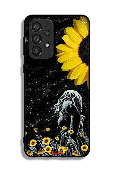 Tolwak Samsung Galaxy A33 5G Protective Case Cover Girl Look At Moon Art