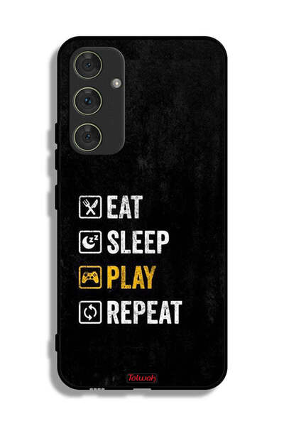 Tolwak غطاء حماية لهاتف Samsung Galaxy A54 5G، تناول الطعام، النوم، اللعب، ال...