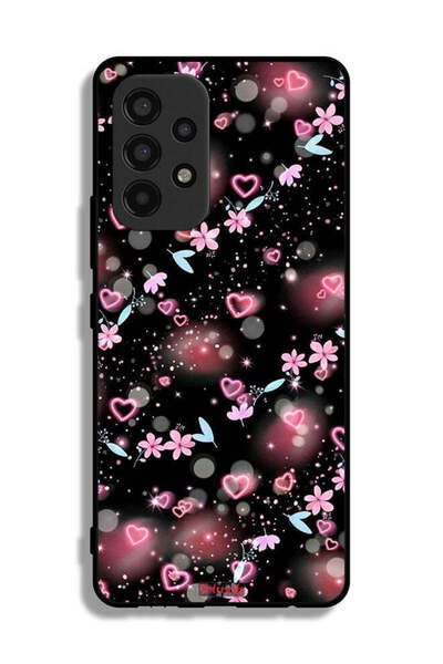 Tolwak غطاء حماية لهاتف سامسونج جالاكسي A53 5G بنقشة قلوب وأزهار صغيرة