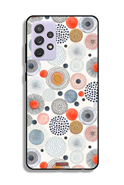 Tolwak Samsung Galaxy A72 5G Protective Case Cover Cotton Flowers Pattern