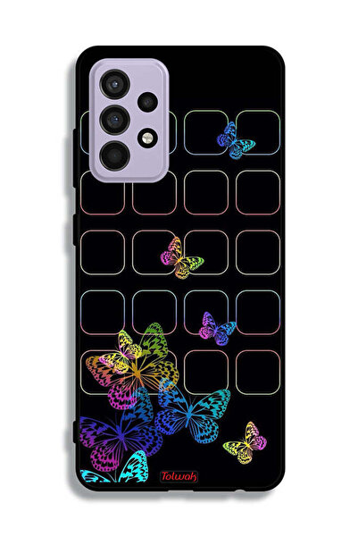 Tolwak Samsung Galaxy A52s 5G Protective Case Cover Colorful Butterflies