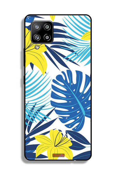 Tolwak غطاء حماية لهاتف سامسونج جالاكسي M42 5G برسومات ريش وزهور