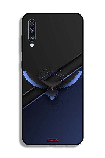 Tolwak غطاء حماية لهاتف Samsung Galaxy A70 بتصميم نسر فني تجريدي رقمي