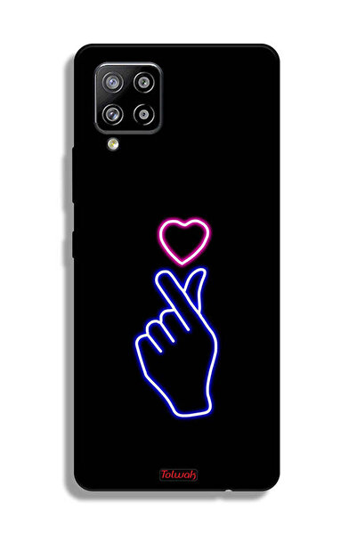 Tolwak غطاء حماية لهاتف سامسونج جالاكسي A42 5G بنقشة قلب سناب