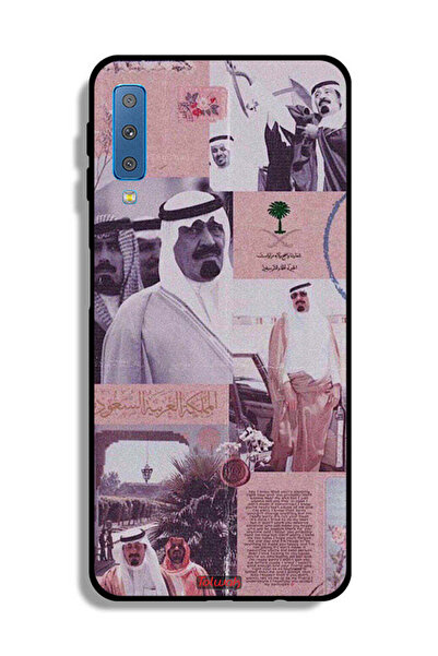 Tolwak غطاء حماية لهاتف سامسونج جالاكسي A7 (2018) - ملصق الملك عبد الله العتيق