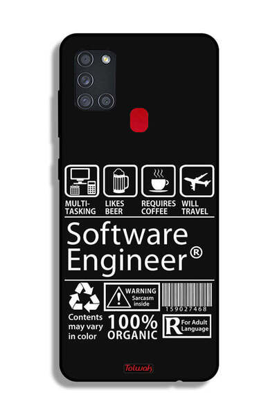 Tolwak غطاء حماية لهاتف Samsung Galaxy A21s، ملصق مهندس برمجيات