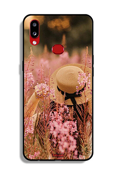 Tolwak غطاء حماية لهاتف Samsung Galaxy A10s بتصميم فتاة قبعة مزينة بالزهور