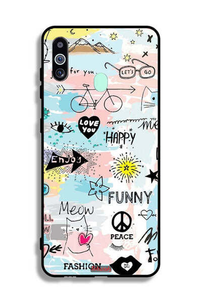 Tolwak غطاء حماية لهاتف سامسونج جالكسي M40 - أحبك - علامات