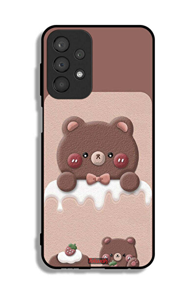 Tolwak غطاء حماية لهاتف سامسونج جالكسي A23 بتصميم دب الفراولة