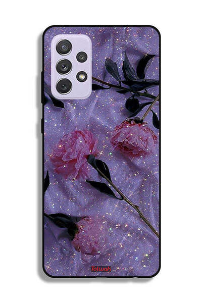 Tolwak غطاء حماية لهاتف سامسونج جالاكسي A72 5G بنقشة ورود لامعة