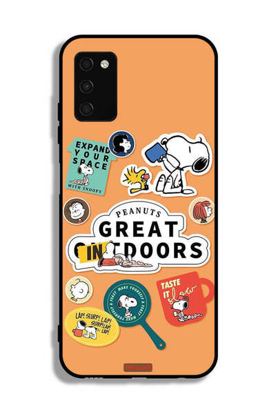 Tolwak غطاء حماية لهاتف سامسونج جالكسي A02s بملصقات الفول السوداني