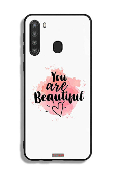 Tolwak Samsung Galaxy A21 Protective Case Cover You Are Beautiful