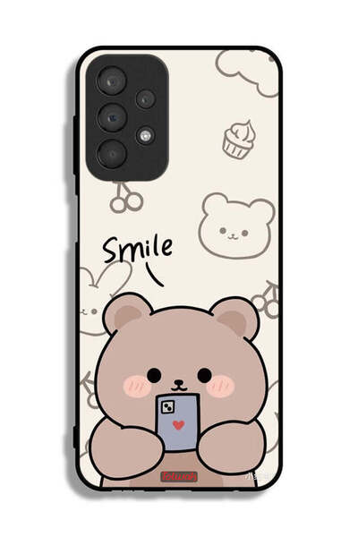 Tolwak غطاء حماية لهاتف سامسونج جالكسي A23 برسومات الدب المبتسم