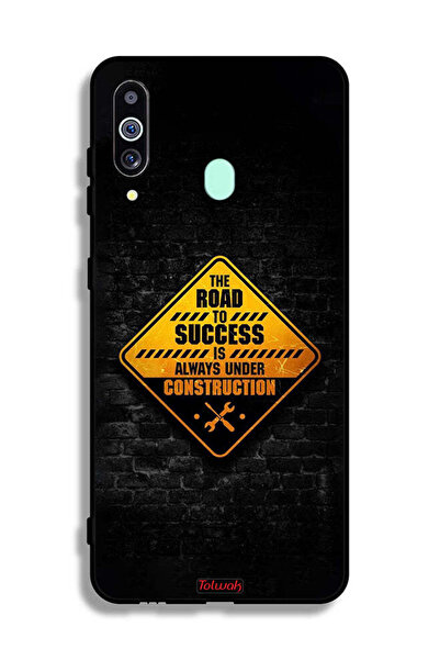Tolwak غطاء حماية لهاتف سامسونج جالكسي A60 الطريق إلى النجاح دائمًا قيد الإنشاء