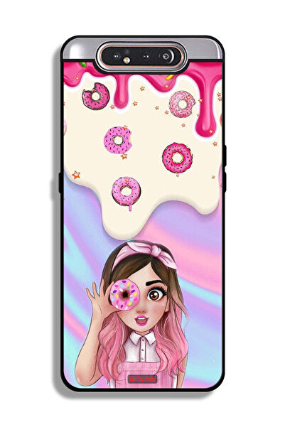 Tolwak غطاء حماية لهاتف Samsung Galaxy A80 يحمل صورة دونات