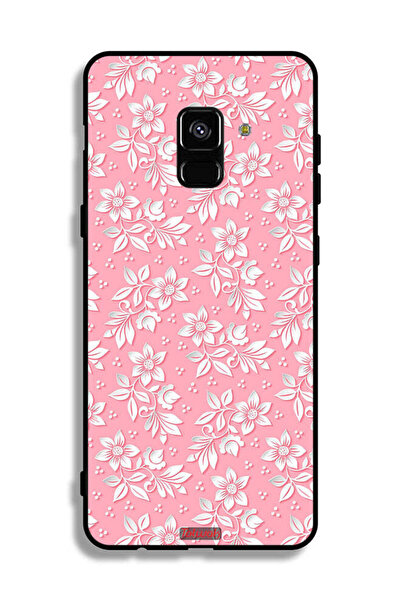 Tolwak غطاء حماية لهاتف Samsung Galaxy A8 Plus (2018) بنمط خلفية زهور
