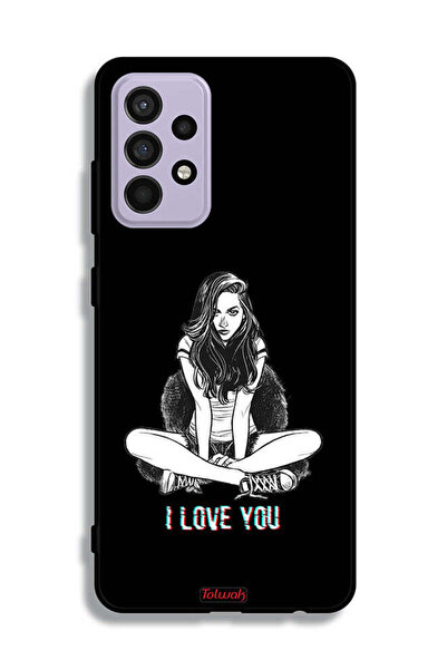 Tolwak غطاء حماية لهاتف سامسونج جالكسي A52 بطبعة "أحبك"